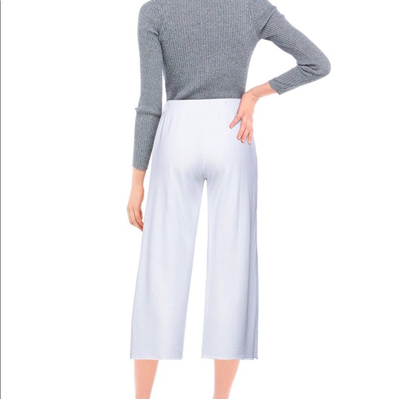 NWT Lanston tencel blend white jersey ankle lounge pants - Picture 4 of 6